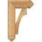 Ekena Millwork Westlake Arts and Crafts Rough Sawn Bracket w/ Offset Brace, Western Red Cedar, 6"W x 14"D x 22"H BKT0604X14X22WTL03RWR - alternate 3